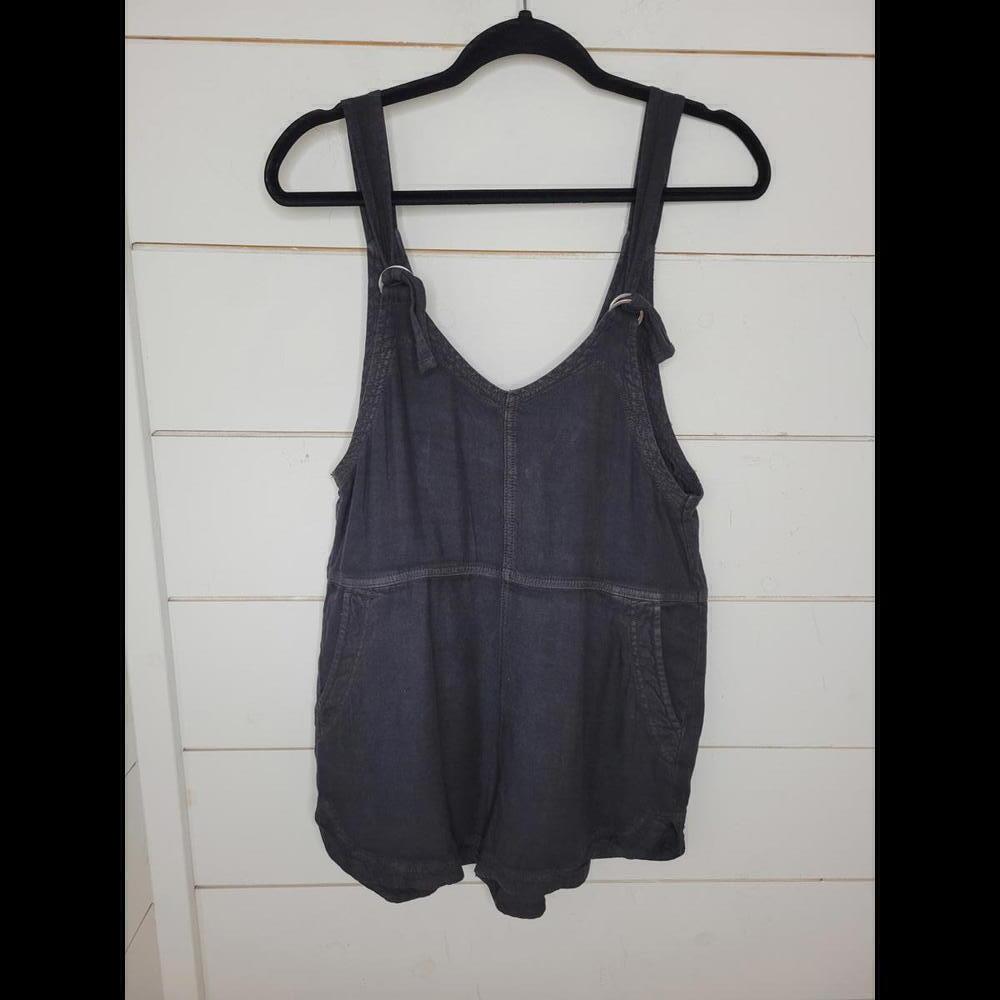 American Eagle Outfitters small black distressed overall jumper